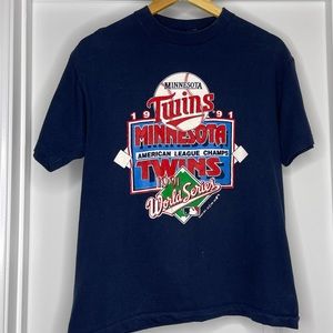 1991 Single Stitch Minnesota Twins World Series ⚾️💙
